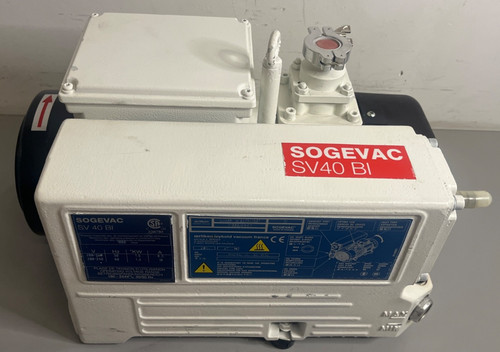Leybold Sogevac SV 40 BI Single Stage Rotary Vane Vacuum Pump - Tested & Working