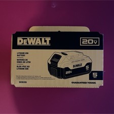 DEWALT DCB205 20V Lithium-Ion 5Ah Battery Yellow MPN DCB205 Power Tool Accessory