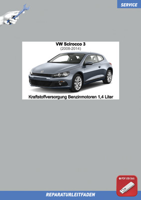 USB Stick VW Scirocco 3 2008-2014 Reparatur Kraftstoffversorgung Benzinmotore...