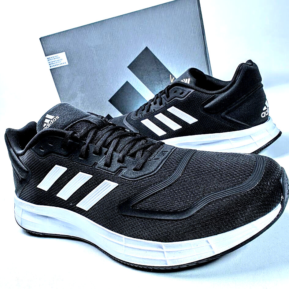 Adidas US 13 Men's  Black White Foam Comfort Mesh Runner Duramo 10   GW8336 New