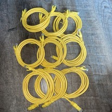 Pack of 9 Cat.6 UTP Booted Ethernet Patch Cable 7 FT