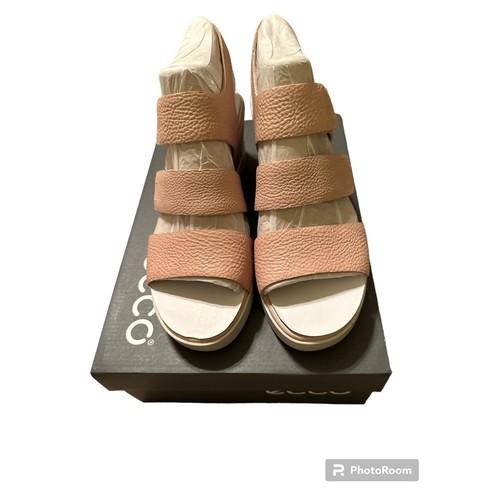 Damen Ecco Form Keilabsatz Plateau Komfort Sandale in Rose Poussiere EU 40 US 9,5 - Bild 6 von 11