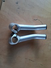 XLC BE-A01 MTB Bar Ends 140mm Bent Alloy Silver Pair 22.2mm
