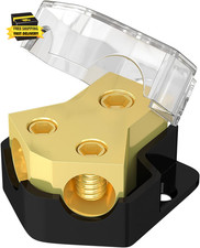 12V Power Distribution Block Car Audio 2 Way Ground Distribution Block 0/2/4 Gau