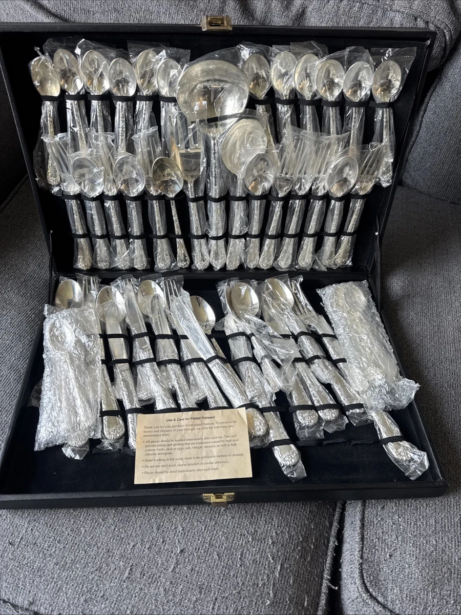 Wm. Rogers Silverware Antique US Silver-Plated Flatware for sale
