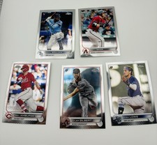 Topps Chrome 2022 MLB Rookie Card Lot 5 Brujan Beer Amburgey Gilbert Lowe