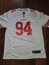 Justin Smith San Francisco 49ers Nike On-Field Jersey Sz-XXXL White/Red Mint Con