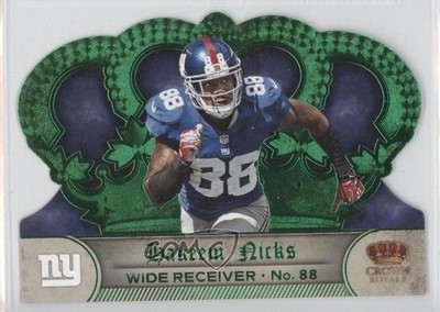 2012 Panini Crown Royale Green 44/49 Hakeem Nicks #104 0o9