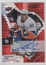 2021-22 Upper Deck Allure Red Rainbow Auto Anders Lee #10 Auto b8j