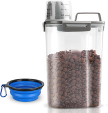Upgraded Dog Food Storage Container Small, Cat Food Container Airtight, Pet Food