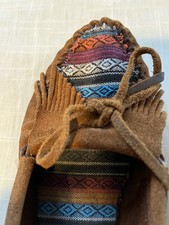 Minnetonka Arizona kilty Brown/Arizona Moccasins, Size 6.5. With Box