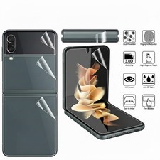 For Samsung Galaxy Z Flip 3 5G Soft Hydrogel Screen Protector HD Lens Cover Film