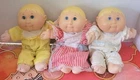 Lot Of 3 Vintage Cabbage Patch Kids Dolls Small Babies Hasbro 1992