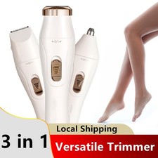 3 in 1 Women Electric Shaver Dual Head Bikini Trimmer for Women IPX7 Waterproof