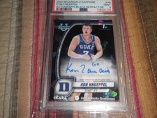 2024 Bowman U SAPPHIRE Kon Knueppel AUTO BLACK REF SUPER SP Ltd /10 PSA 9