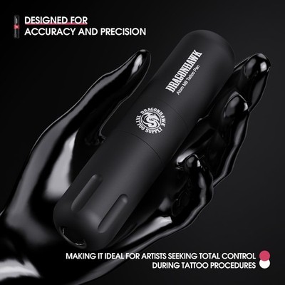 Dragonhawk M8 Rotary Tattoo Machine Pen RCA Professional Liner