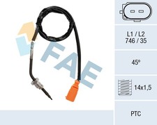 68035 FAE sensor, exhaust gas temperature after soot particulate filter for Audi Seat Skoda VW