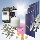Solaranlage Flachkollektor Solarpaket Solarthermie Heizung Warmwasser Solar 6m²