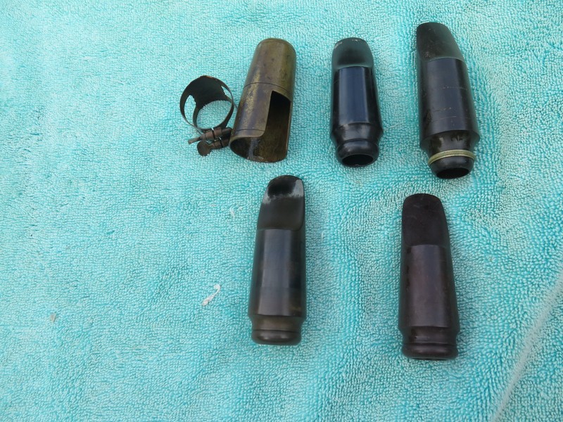 C Melody Sax Mouthpieces (4) Good Condition no reserve