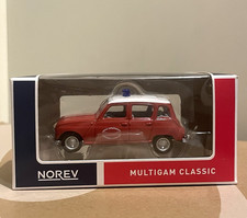 Modellino Norev Renault 4L 4 R4 Pompiers 1/54 1/64 3 Inches Nuovo In Scatola