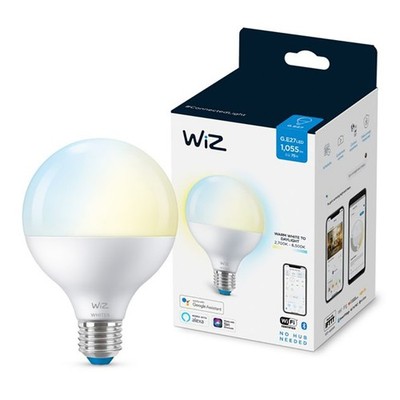 WiZ Smart LED G95 Globe 11W = 75W E27 matt 1055lm CCT 2700K-6500K dimmbar WiFi
