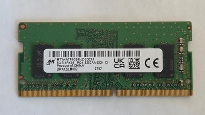 8GB Micron DDR4 3200MHz - MTA4ATF1G64HZ - Laptop RAM