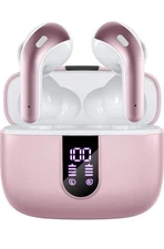 TAGRY X08 Bluetooth Headphones True Wireless Earbuds-PINK 39.99 Retail
