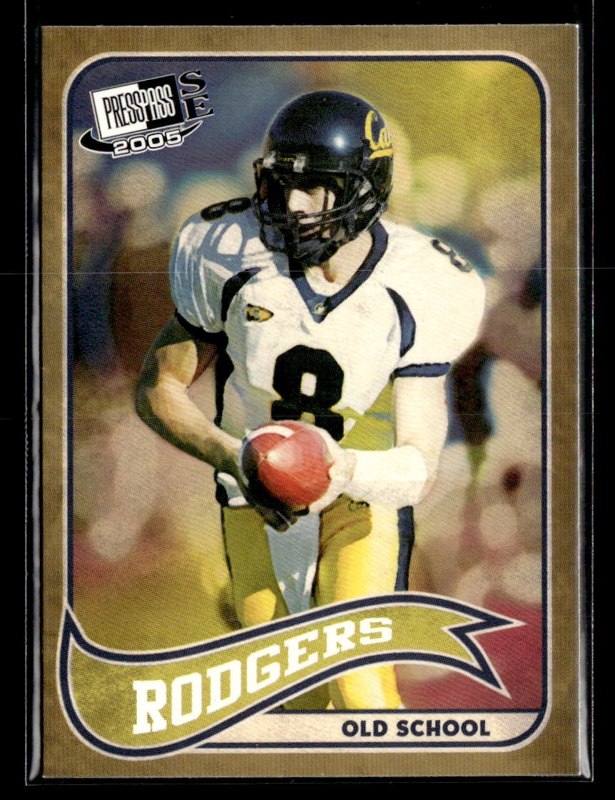 2005 Press Pass SE #OS 17 Aaron Rodgers Old School RC