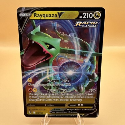 Rayquaza V  # 100/159 Crown Zenith Ultra Rare Pokemon Card 