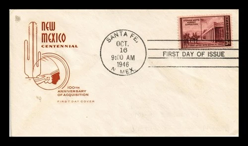 US COVER NEW MEXICO CENTENNIAL FDC SCOTT 944 HOUSE OF FARNAM CACHET ADDRESSED