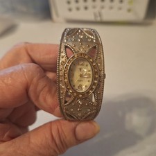Vintage-Style Women's Quartz Cuff Bracelet Style Ladies Watch