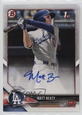 2018 Bowman Prospect Auto Matt Beaty #PA-MB Auto nd3