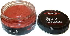 Kelly's Shoe Cream - Professional Shoe Polish - 1.5 oz - Saddle
