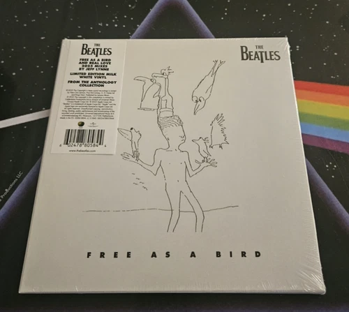 Beatles Free As A Bird Real Love 2025 Mixes Milk White Vinyl 45 7" Record Sealed