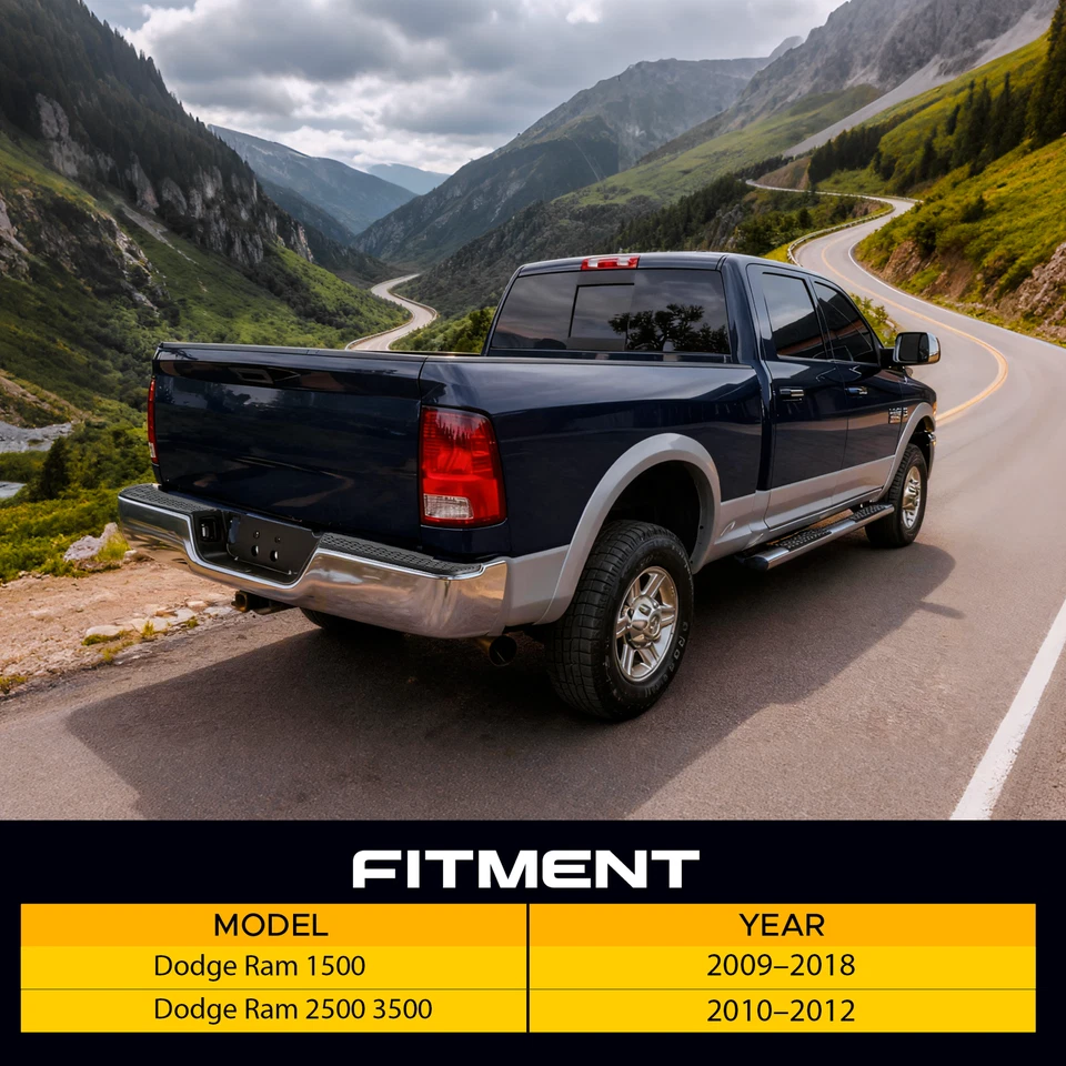 VRC Chrome Rear Bumper For 10-12 2500 3500 /09-18 Dodge Ram 1500 w/o Sensor Hole Foto 2 de 4