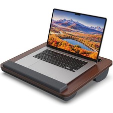 Portable Lap Desk, Laptop Stand for Bed with Soft Wrist Rest, Tablet/Slot, Fa...