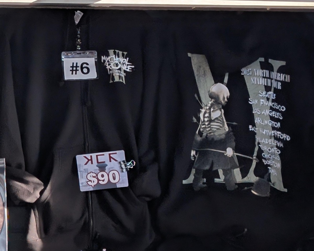 My Chemical Romance 2025 Merch The Black XX Parade Hoodie Zip | eBay