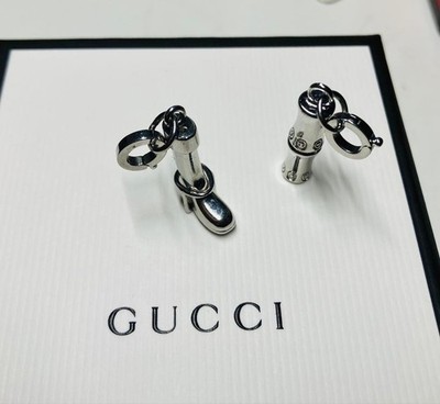 GUCCI Boots Charm Set Silver Authentic Fashion Jewelry Accessory Collection