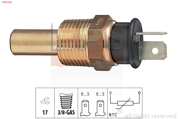 KÜHlmitteltemperatursensor FÜR Mitsubishi, Hyundai - Eps 1.830.228-image
