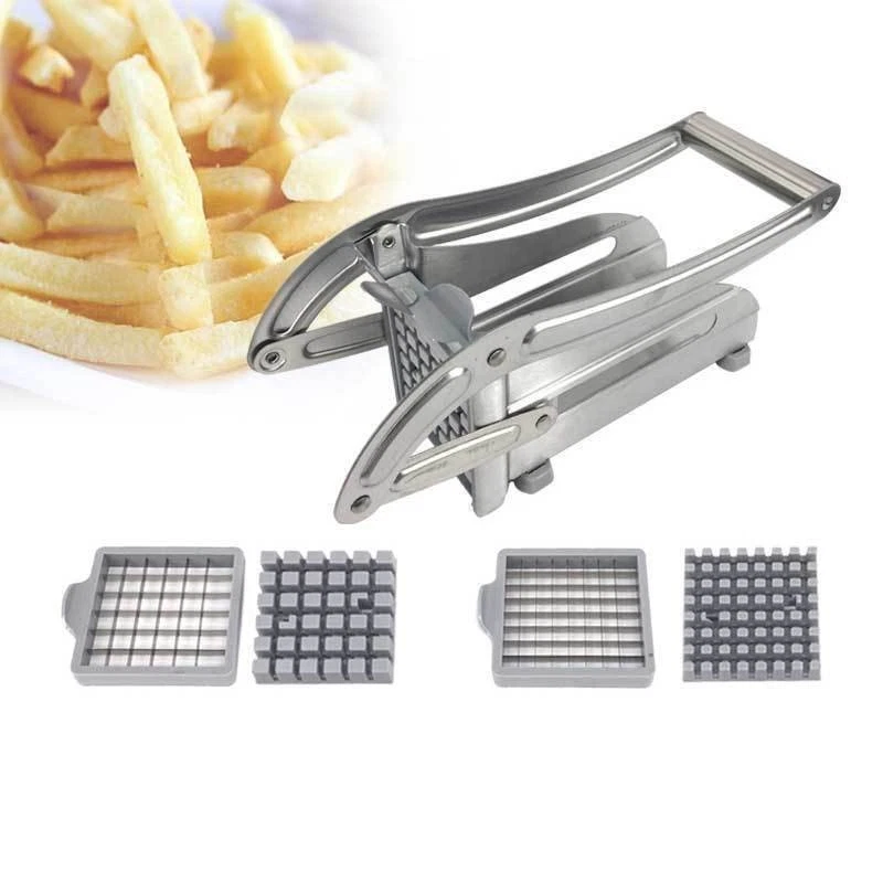 Stainless Steel French Fry Cutter,Potato Slicer with 2 Blade and No-Slip Suction
Opens in a new wind