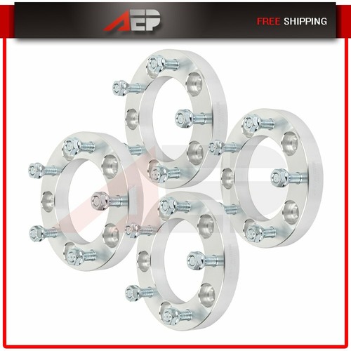 4X 5x5.5 1" Wheel Spacers 1/2" Studs For Dodge Ram 1500 Ford F150 Jeep