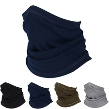 Winter Fleece Neck Warmer Gaiter Windproof Ski Face Mask Scarf for Men Women