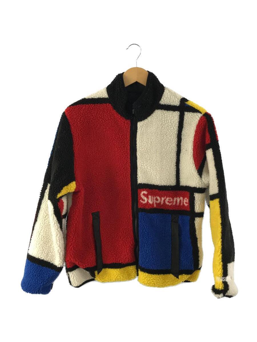 Supreme Reversible Colorblocked Fleece Jacket multicolor S Used | eBay