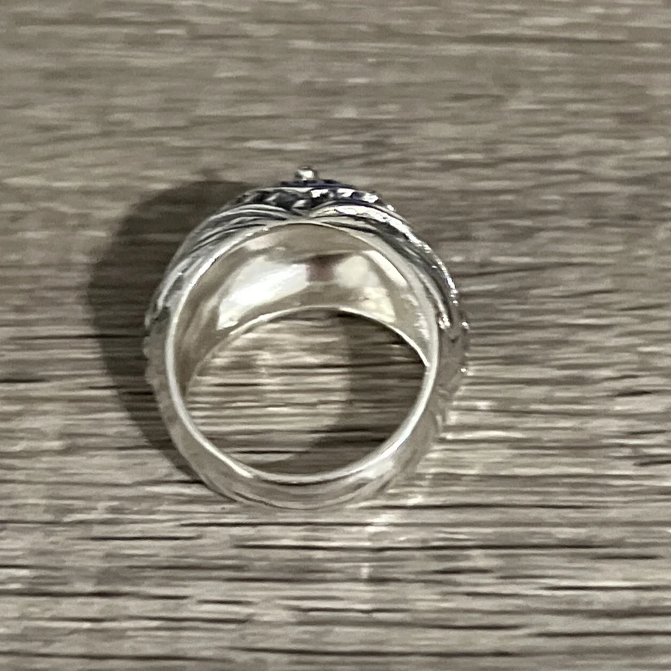 Silpada Regalia Sterling Silver 925 Etched Hammered Dome Ring Size 6 R32686 - Image 4 of 4