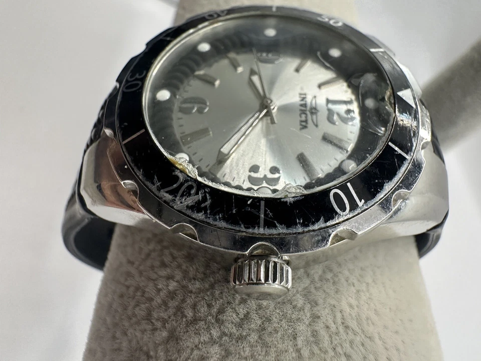 Reloj X Invicta Mujer 17482 Angel Banda Silicona Dañada Batería Nueva 37MM 8" Foto 2 de 4