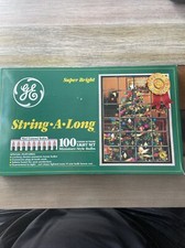 GE Super Bright String A Long Red 100 Indoor/Outdoor Light Set Miniature Bulbs
