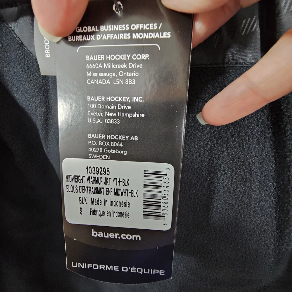 NWT Bauer Team Hockey Jacket Youth Size Small - Image 4 of 4