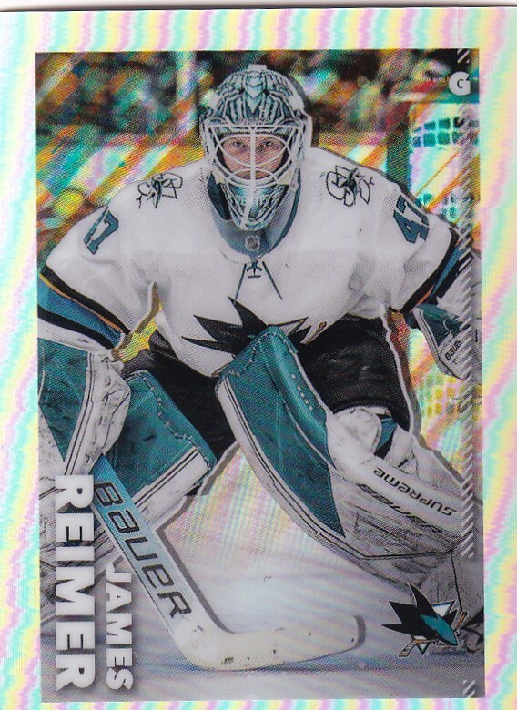 2022-23 Topps Chrome Refractor Sticker #402 James Reimer /99 MADE