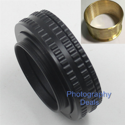 Brass M42 to M42 Mount 17mm-31mm Adjustable Focusing Helicoid Adapter Macro Tube