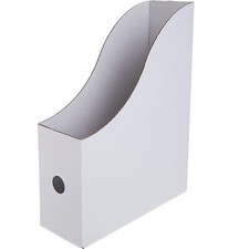 Magazine Holder File Document Stand x 4 Office School Desk White Storage Ikea